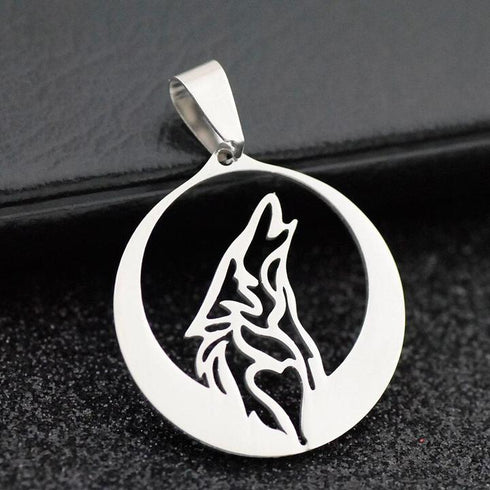 Collier Loup Hurlement (Acier)